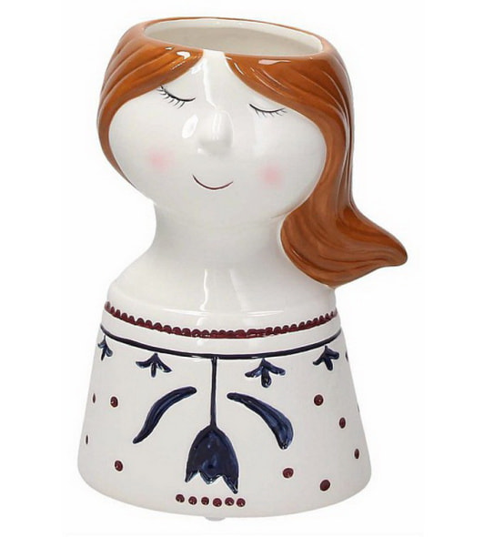 Ваза "Девушка с цветком" Ceramic Anacu 21 см