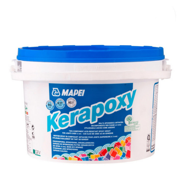 Фуга эпоксидная Kerapoxy N112 5 кг, цвет средне-серый