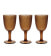 Набор бокалов для вина Davor 250 мл, 3 шт, цвет янтарный