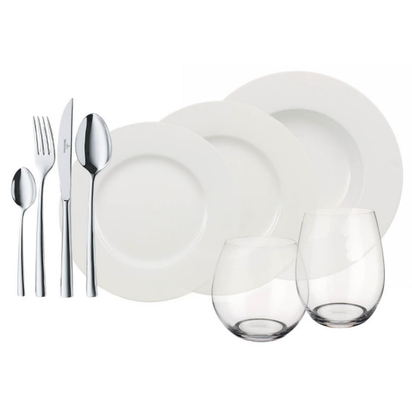 Набор посуды на 4 персоны Wonderful World White, 36 предметов